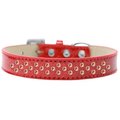 Unconditional Love Sprinkles Ice Cream Orange Crystals Dog CollarRed Size 20 UN784169